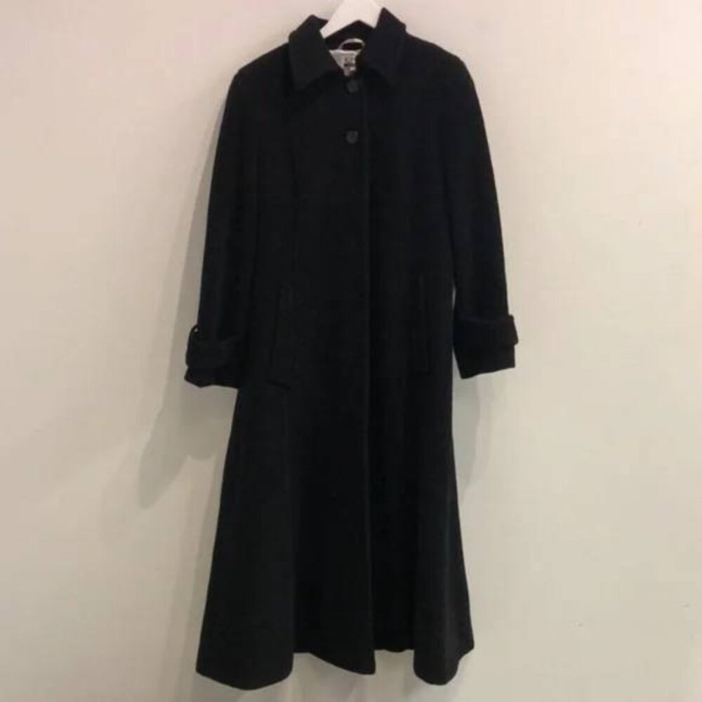 Jones Studio Black Long Wool Coat